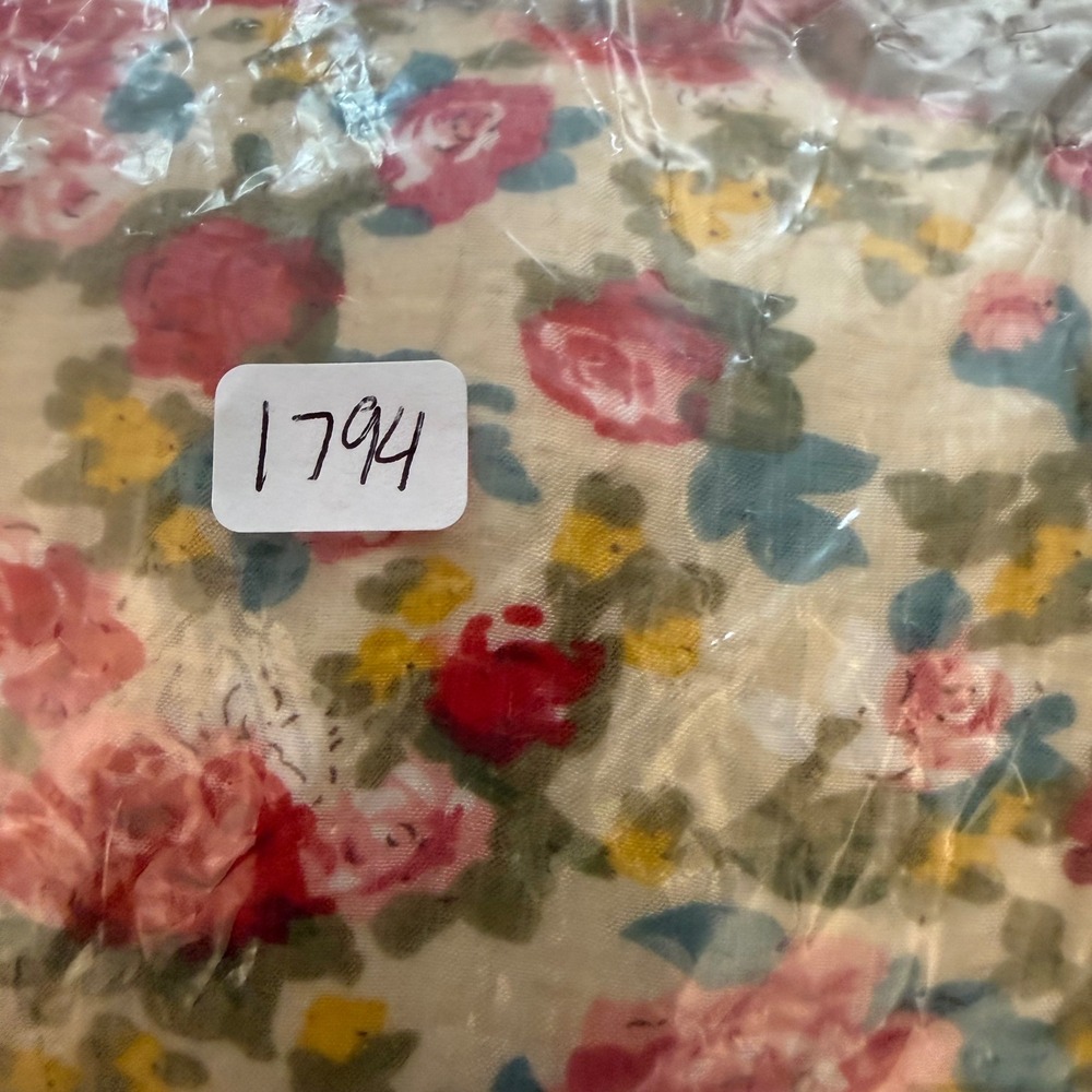Polagram Floral Smocked Maxi Dress Womens V-Neck Tiered Rose Print Cottagecore - Picture 7 of 7